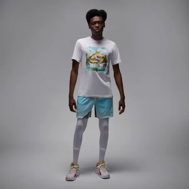 Nike Jordan T-Shirt Jordan Luka Ss Crew Gris HJ2407100 - NIKE