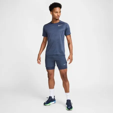 Nike Short Hybride Dri-Fit Stride 5 Bleu DM4757437 - NIKE
