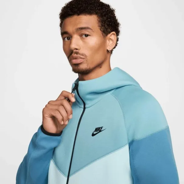 Nike Sportswear Tech Fleece Windrunner Sweat Capuche Zipp Turquoise Denim/Bleu Glacier/Bleu Orageux Gen/Noir FZ4709464 - NIKE