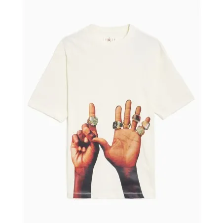 Nike T-Shirt Jordan Flight Mvp Rings Blanc HJ2322133 - NIKE
