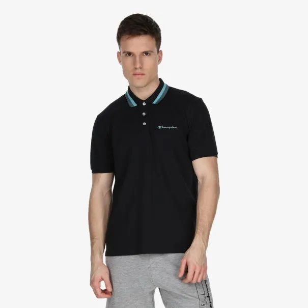 Polo Piqu Coupe Confort Noir 217497KK001 - CHAMPION
