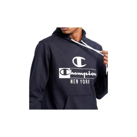 Sweat Homme Champion Hooded Sweatshirt Noir Blanc 217994BS501 - CHAMPION