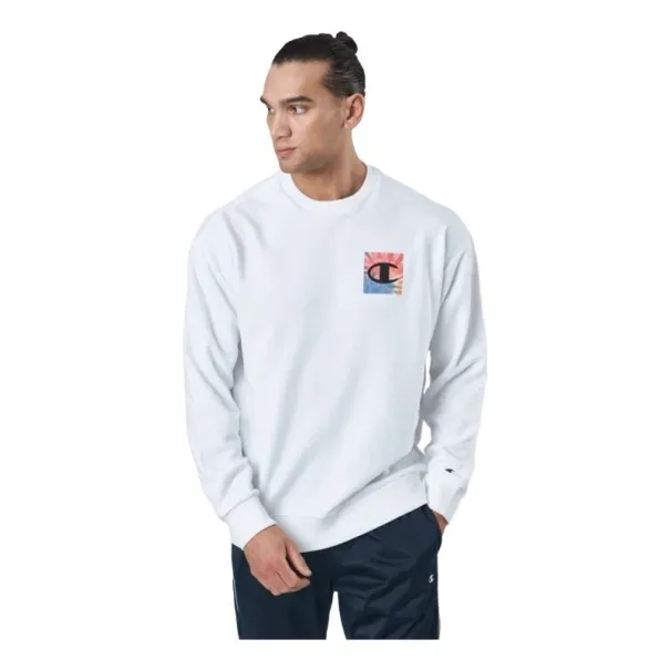 Sweat-Shirt Col Rond Champion Blanc 217227WW001 - CHAMPION
