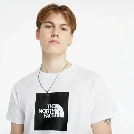 The North Face T-Shirt Raglan The North Face Red Box Blanc NF0A3BQOFN41 - THE NORTH FACE
