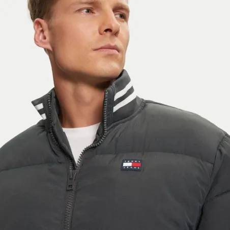 Tommy Jeans Blouson Aviateur Tommy Dm0dm19640-Pub Gris DM0DM19640PUB - TOMMY JEANS