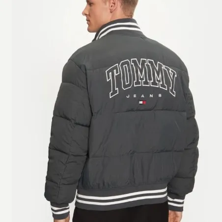 Tommy Jeans Blouson Aviateur Tommy Dm0dm19640-Pub Gris DM0DM19640PUB - TOMMY JEANS