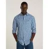 Tommy Jeans Chemise Carreaux Pour Homme Bleu Vif, Petits Carreaux DM0DM19655C8T - TOMMY JEANS