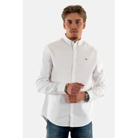 Tommy Jeans Chemise Tommy Jeans Entry Reg Oxford Ybr Blanc DM0DM19134YBR - TOMMY JEANS