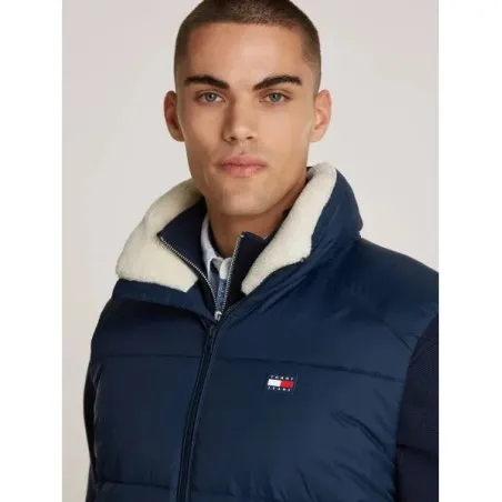 Tommy Jeans Gilet Isolant Coupe Rgulire Bleu Marine DM0DM19632C1G - TOMMY JEANS
