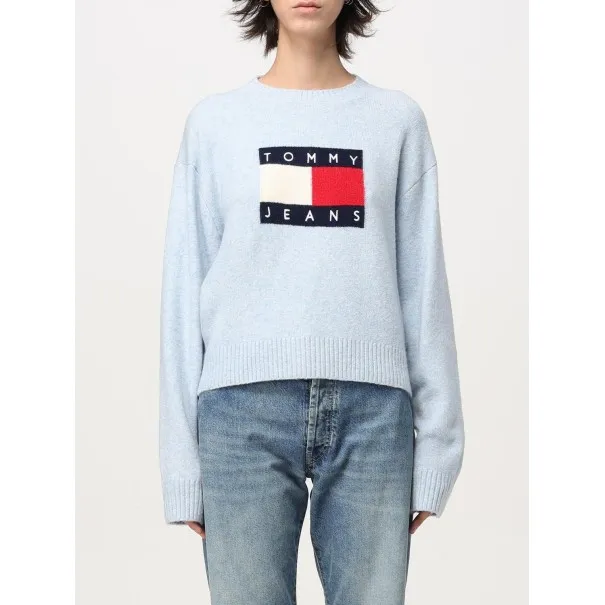 Tommy Jeans Pull Femme Tommy Jeans Bleu Azul DW0DW18681DSC - TOMMY JEANS