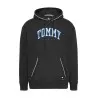 Tommy Jeans Sweat Capuche Avec Logo Et Manches Tombantes Blanc Noir DM0DM19760BDS - TOMMY JEANS
