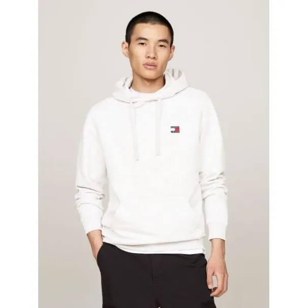 Tommy Jeans Sweat Capuche Badge Rgulier Blanc DM0DM17988PE9 - TOMMY JEANS