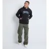 Tommy Jeans Sweat Capuche Avec Logo Et Manches Tombantes Blanc Noir DM0DM19760BDS - TOMMY JEANS