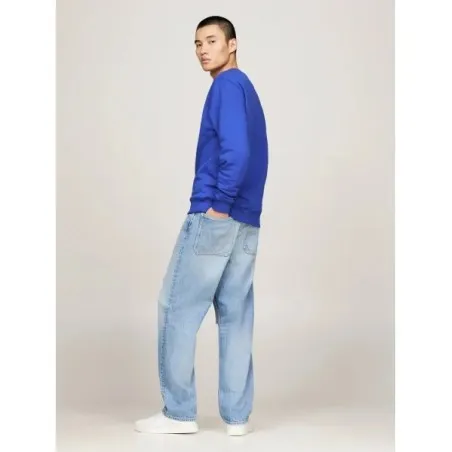Tommy Jeans Sweat-Shirt Coupe Rgulire Bleu DM0DM17986C8T - TOMMY JEANS