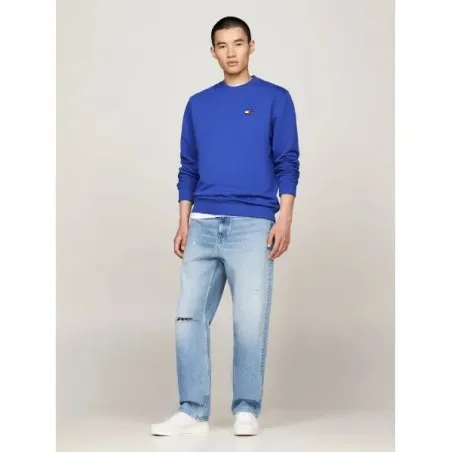 Tommy Jeans Sweat-Shirt Coupe Rgulire Bleu DM0DM17986C8T - TOMMY JEANS
