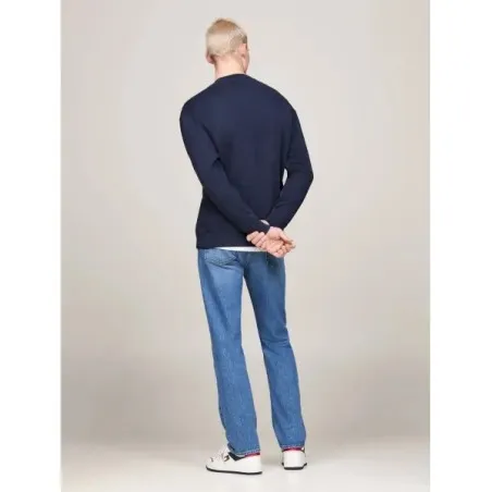 Tommy Jeans Sweat-Shirt Coupe Rgulire -Bleu Marine DM0DM19756C1G - TOMMY JEANS