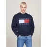Tommy Jeans Sweat-Shirt Coupe Rgulire -Bleu Marine DM0DM19756C1G - TOMMY JEANS