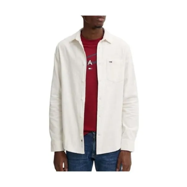 Tommy Jeans Tommy Chemises Dm0dm19656-Ybh Cru DM0DM19656YBH - TOMMY JEANS
