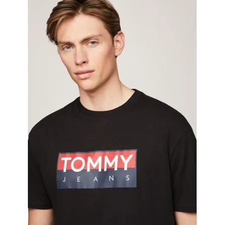 Tommy Jeans T-Shirt Dm0dm19684 Bds Noir DM0DM19684BDS - TOMMY JEANS