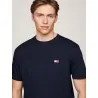 Tommy Jeans T-Shirt Lger Badge Coupe Classique Marine DM0DM19735C1G - TOMMY JEANS