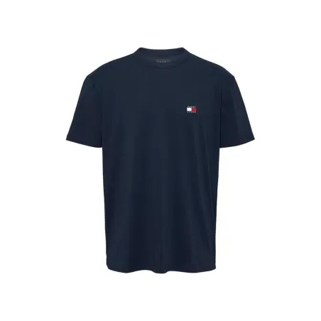 Tommy Jeans T-Shirt Lger Badge Coupe Classique Marine DM0DM19735C1G - TOMMY JEANS