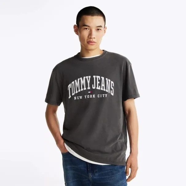 Tommy Jeans T-Shirt Tommy Gris DM0DM19699BDS - TOMMY JEANS