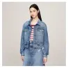 Tommy Jeans Veste En Jean Courte Et Ajuste Bleu DW0DW196331A5 - TOMMY JEANS