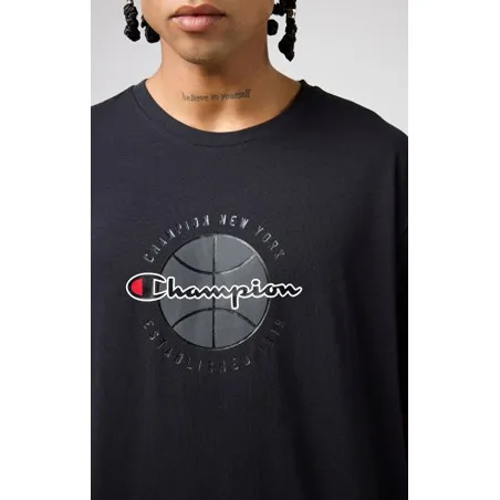 T-Shirt Col Rond Modern Basket Noir 219794KK001 - CHAMPION