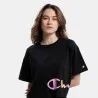 T-Shirt Court Col Rond Champion Pour Femme Noir 116113KK001 - CHAMPION