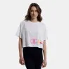 T-Shirt Court Col Rond Champion Pour Femme Blanc 116113WW001 - CHAMPION