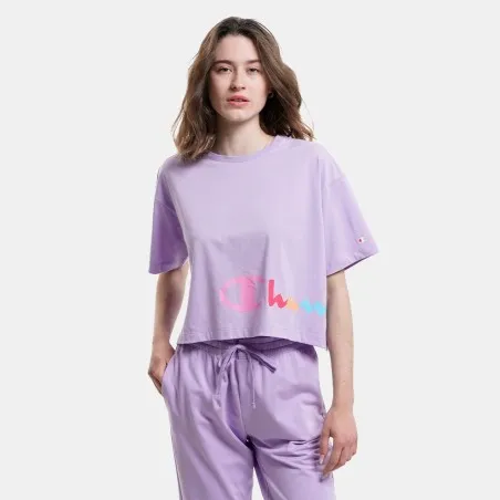 T-Shirt Court Col Rond Champion Pour Femme Violet 116113VS022 - CHAMPION