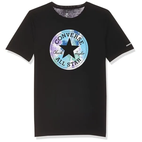 T-Shirt Droit Converse Pour Garon Noir 9CC336023 - CONVERSE
