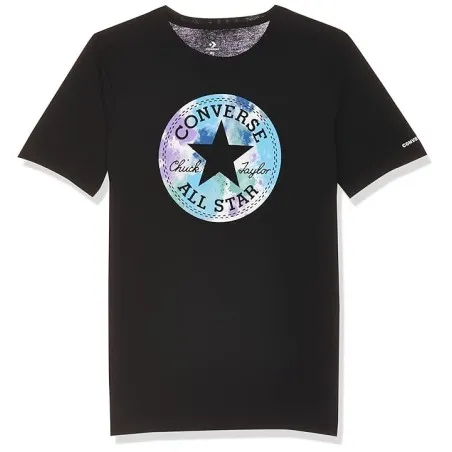 T-Shirt Droit Converse Pour Garon Noir 9CC336023 - CONVERSE
