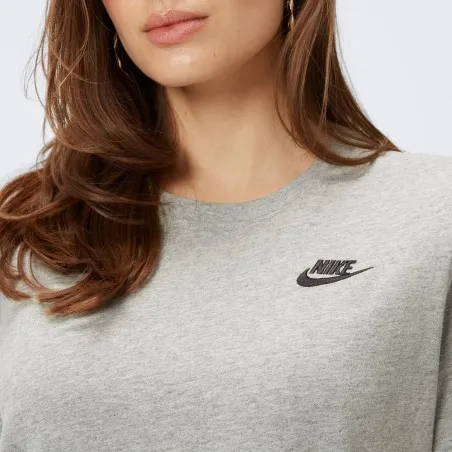 T-Shirt Nike W Nsw Club Ss Gris DX7902063 - NIKE