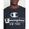 T-Shirt Ras Du Cou Manches Longues Bleu Marine 217998BS501 - CHAMPION