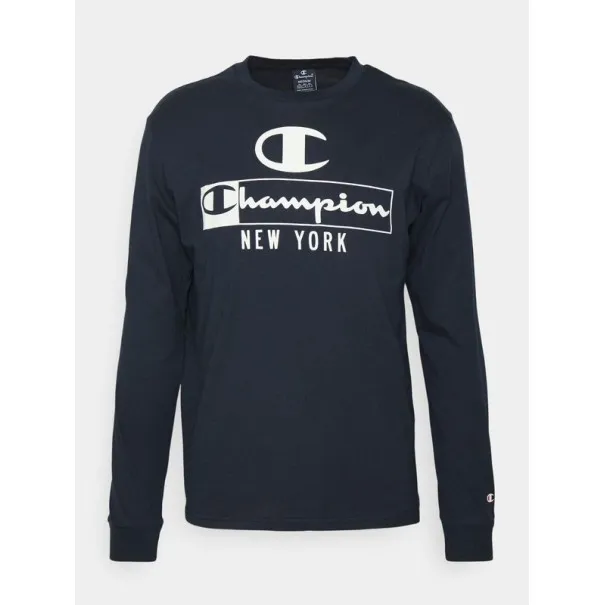 T-Shirt Ras Du Cou Manches Longues Bleu Marine 217998BS501 - CHAMPION