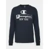 T-Shirt Ras Du Cou Manches Longues Bleu Marine 217998BS501 - CHAMPION