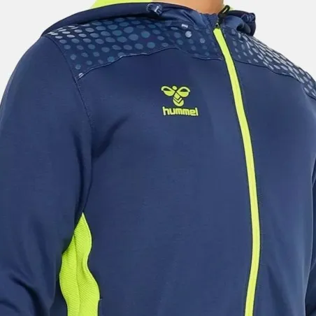 VESTE Homme Hmllead Zip Poly - Bleu/Vert - hummel
