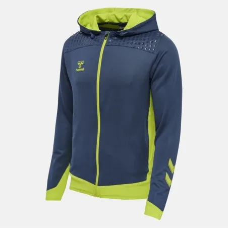 VESTE Homme Hmllead Zip Poly - Bleu/Vert - hummel
