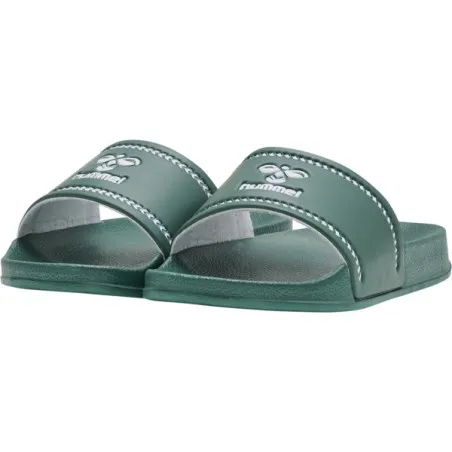 Claquette enfant Pool Slide Jr - Vert - hummel