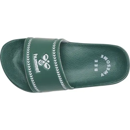 Claquette enfant Pool Slide Jr - Vert - hummel