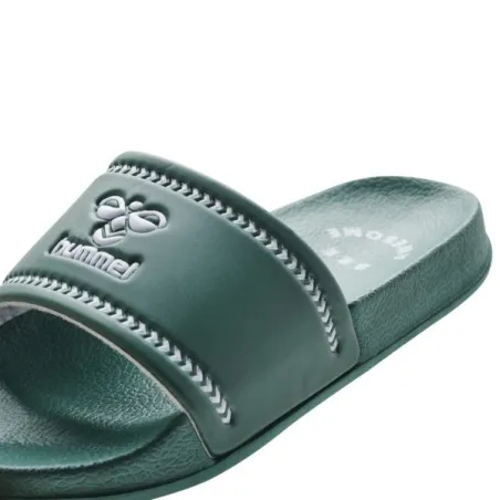 Claquette enfant Pool Slide Jr - Vert - hummel