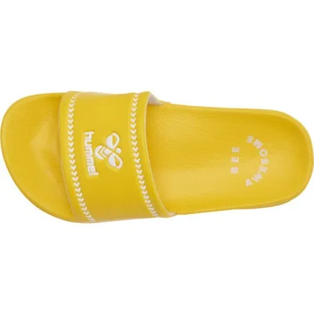 Claquette enfant Pool Slide Jr - Jaune - hummel