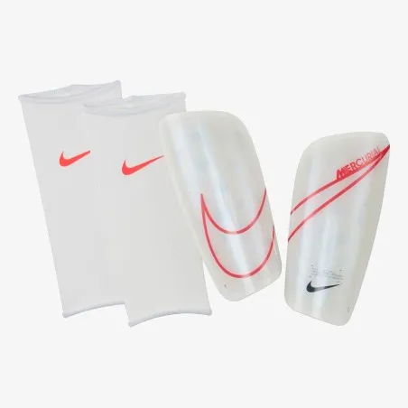 Protège tibia NIKE Mercurial Lite Guard blanc-rouge SP2120105 - NIKE