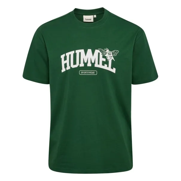 T-shirt Loose Tee S/s University  - Vert - hummel