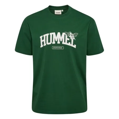 T-shirt Loose Tee S/s University  - Vert - hummel