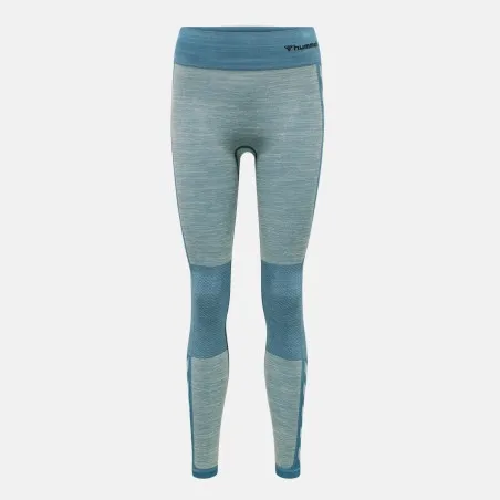 Legging femme Clea Seamless Mid - Bleu - hummel