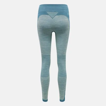 Legging femme Clea Seamless Mid - Bleu - hummel