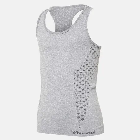 Top Femme Bee Ci Seamless - Gris - hummel