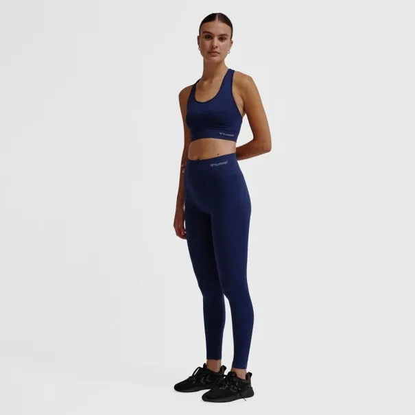 Legging Femme Hana Seamles - Bleu - hummel